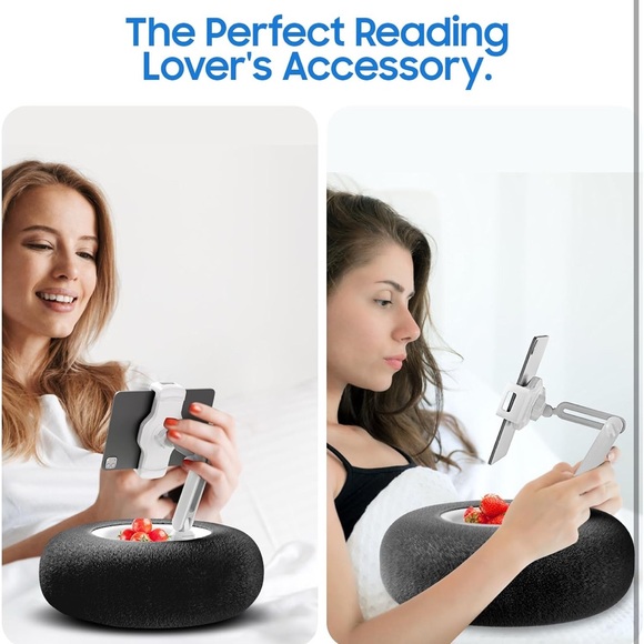 Universal Black Tablet Holder with Cup Holder - Picture 3 of 6